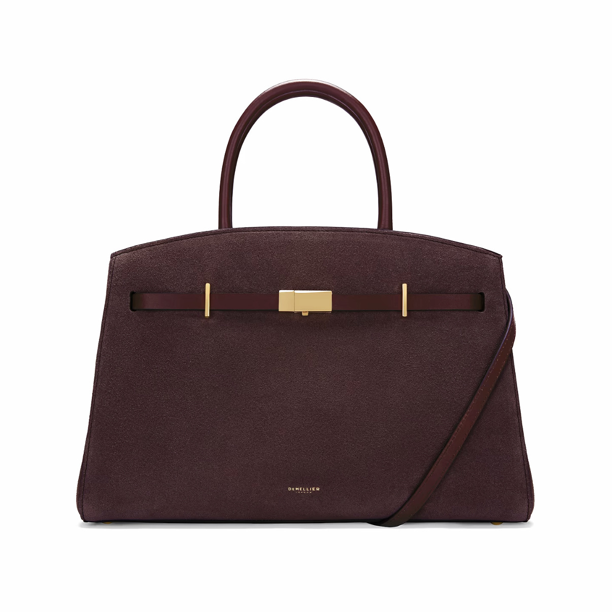 New DeMellier The Hudson Leather Handbag Shoulder Crossbody Bag Large Capacity Commuter Briefcase For Women - Thumbnail 8