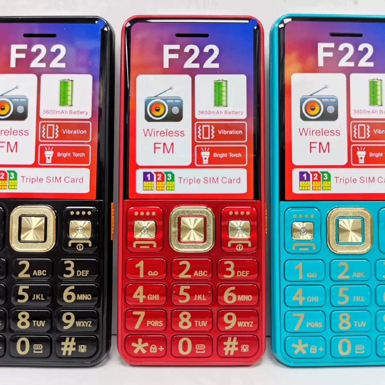 Поставка F22 текстовой телефон с кнопками и функциями, GSM 2G мобильный телефон