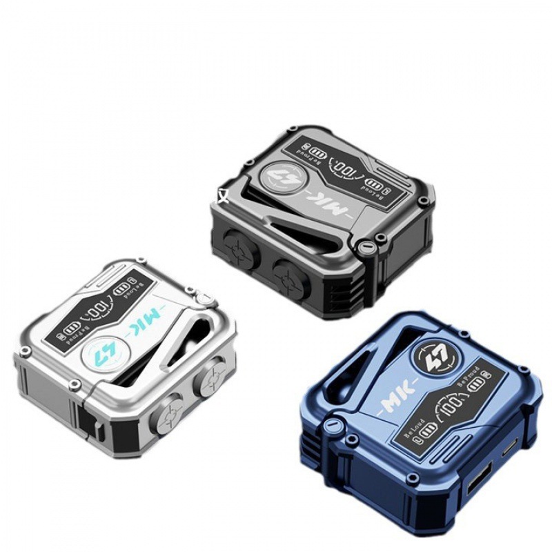 MK47 modelo privado transfronterizo nuevo auriculares Bluetooth de larga duración cool mecha viento auriculares de juego
