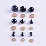 跨境塑料动物眼睛 玩具眼睛配件 全黑目/泰迪熊黑豆眼睛