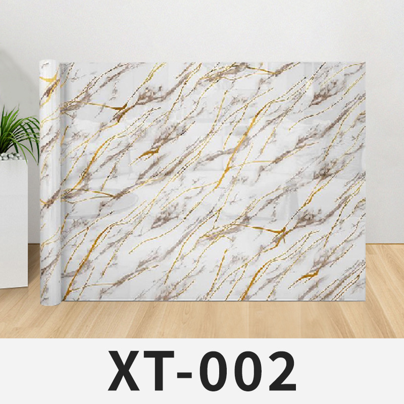 Papel pintado de mármol autoadhesivo a prueba de humedad fondo pegatinas de pared decoración de pared cerámica imitada pegatinas de pared estampadas PET