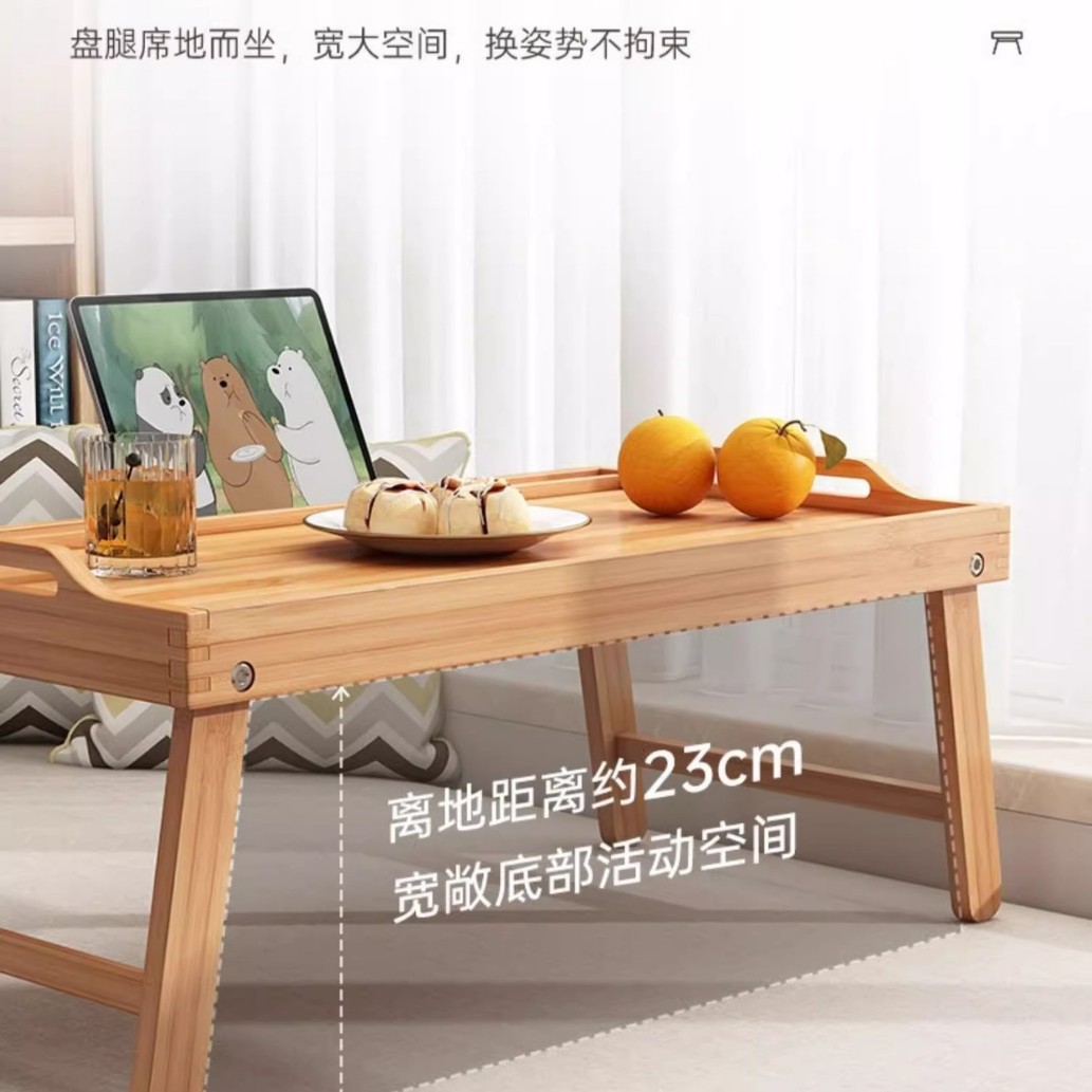 Ventana salediza mesa de centro pequeña de tres piezas dormitorio mesa de tatami plegable simple 2025 nueva mesa baja japonesa sentada