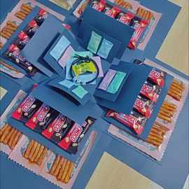 五层套娃创意爆炸礼盒手工零食大礼盒生日礼物儿童糖果空盒子