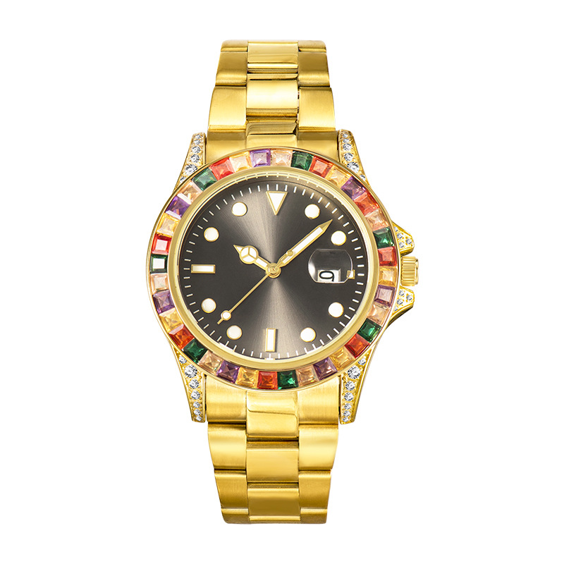 150g Weight Tempered Glass Mirror Material Stainless Steel Strap Material Watch Classification Pointer Display Type Folding Buckle Buckle Style Round Dial Shape Holiday, Street Occasion Quartz Movement Solid Color Pattern Men's Gender Business Style Business Solid Color Folding Buckle Quartz Watch Men's Watches 6