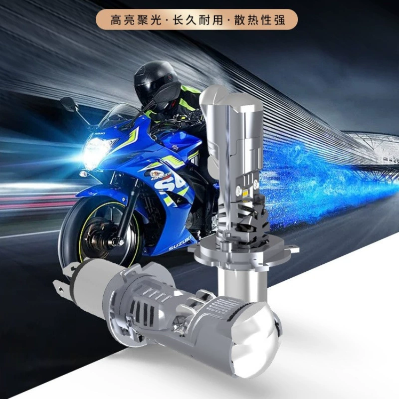 Мотоциклетные светодиодные фары автомобильные фары двойной Дальний свет дальнего и ближнего Встроенная модификация m01nh4-direct штекер светодиодный