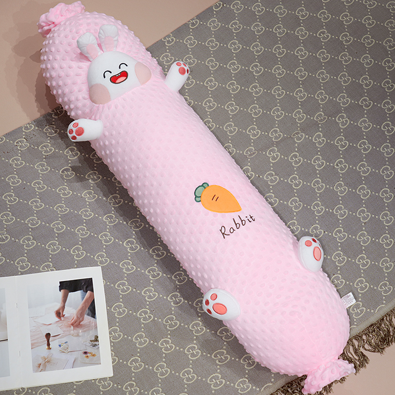 Cutie frijoles de peluche dulces almohadas niñas dormir lateral pierna pelusa muñeca de tela dormir en cama