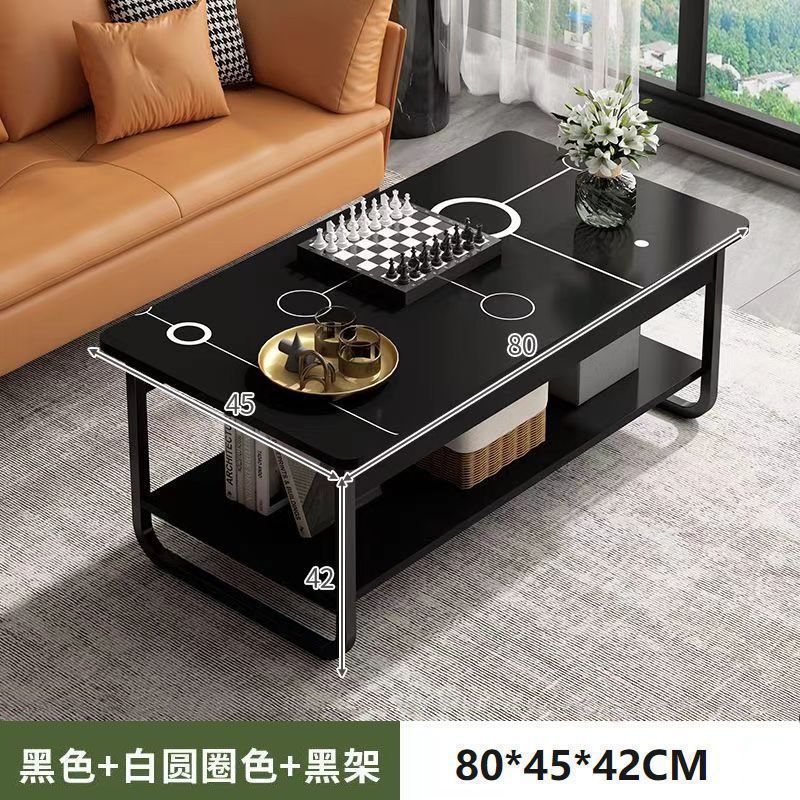 Mesa de té pequeña sala de estar doméstica simple mesa pequeña sofá de lujo simple mesa de té moderna mesa cuadrada al por mayor