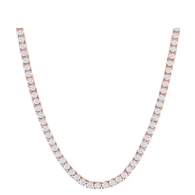 厂S925纯银项链莫桑石网球手链项链 欧美风男女款手链项链