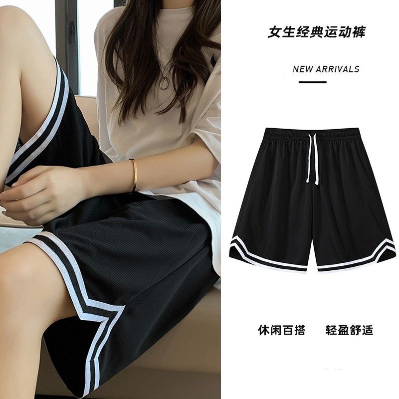 2024 new summer casual basketball sports shorts women's loose American sports pants slimming versatile running shorts 2024 new summer casual basketball sports shorts women's loose American sports pants slimming versatile running shorts