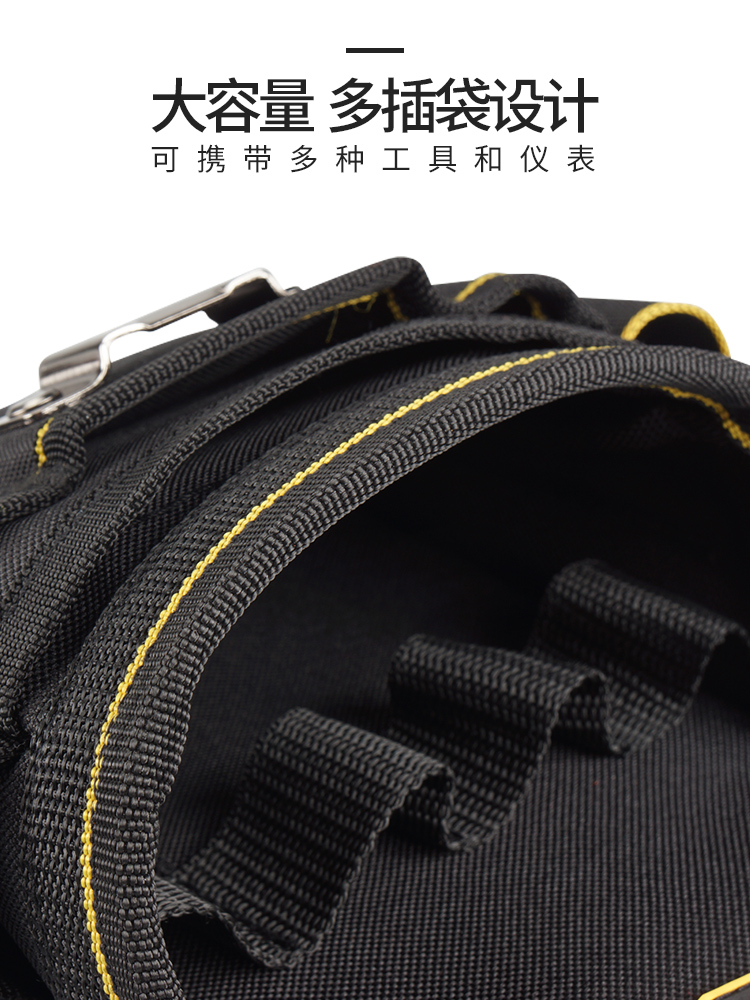 Changshengke kit de herramientas lona multifunción electricista riñonera mantenimiento engrosado hardware bolsa de herramientas bolsa de electricista de madera pequeña