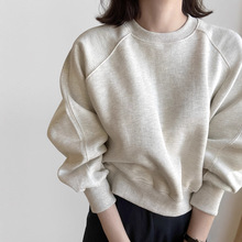 春季超火卫衣女2025新款今年流行春季加绒短款小个子灰色百搭上衣