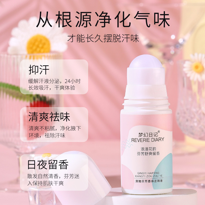 Explosión de perlas antiperspirantes, loción de fragancia corporal, desodorante, fragancia ligera, olor a las axilas, bolas de fragancia refrescantes y cálidas, fabricante image 4