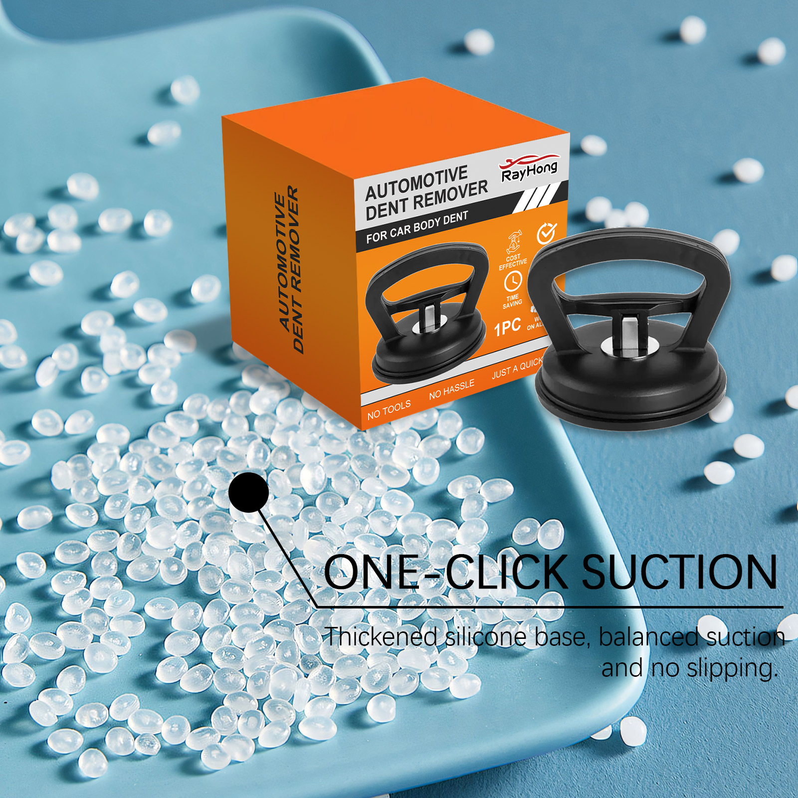 Rayhong Car Dent Repair Suction Cup, Dent Pulling Tool, Sheet Metal Dent Repair Silicone Suction Cup
