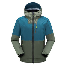 PETUTWO/芃图途 新款户外情侣冲锋衣撞色休闲登山服男女防水外套