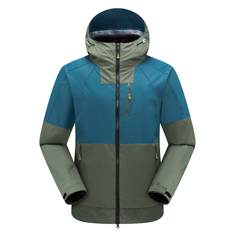 PETUTWO/芃图途 新款户外情侣冲锋衣撞色休闲登山服男女防水外套