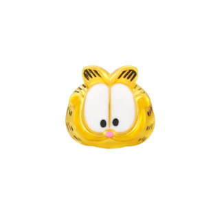 100% Real Gold 3D Garfield Punched DIY Beaded Accessories String Rope Braided Rope Paint Jewelry 999 Pure Gold Cat