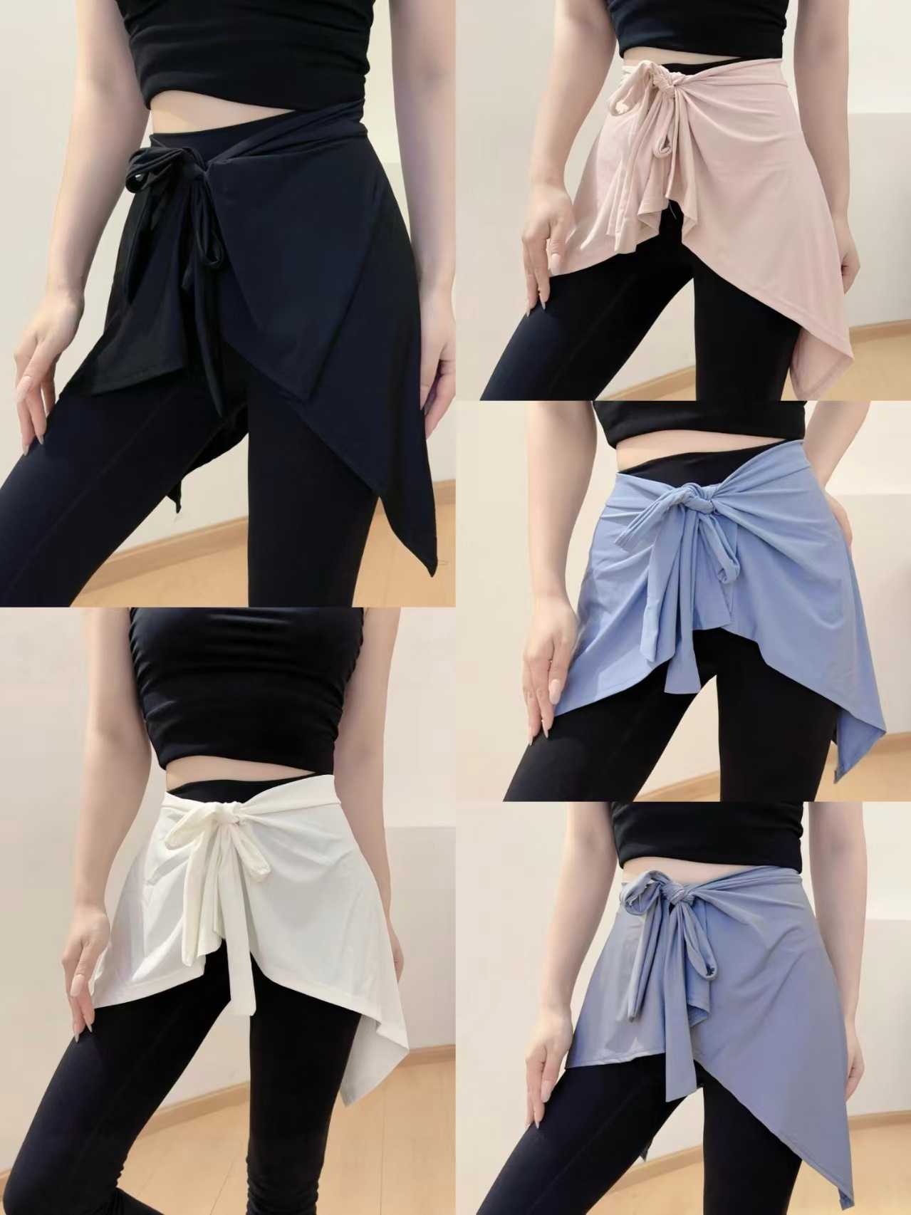 Quick dry silk protective underware for yoga, curtain for leisure, pleated skirt, apron