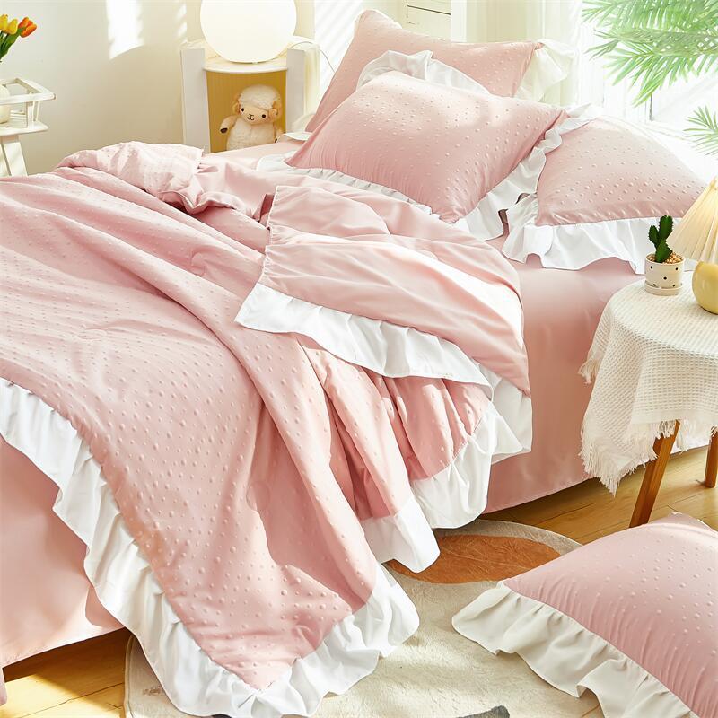 버블 여름 퀼트 - 소프트 핑크