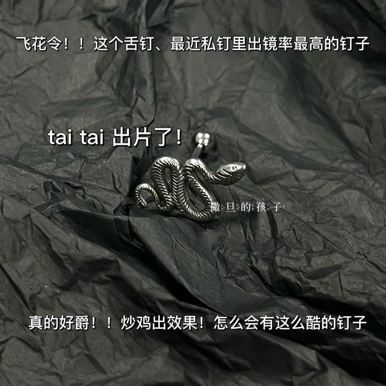 Pointed titanium steel lip stud product view