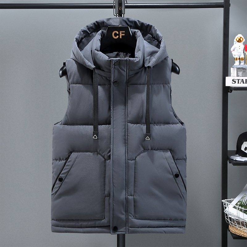 Gilet uomo imbottito in cotone giacca invernale per esterni_voghion.com