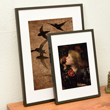 美式复古纹路铝合金画框28寸32寸挂墙海报装裱相框易安装厂家批发