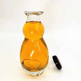 250ml透明玻璃酒瓶半斤装晶白料壶嘴瓶异形保健酒瓶可喷涂烤花