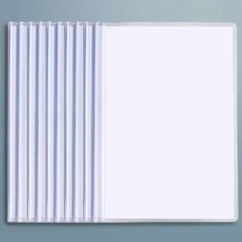 Clip de varilla de tracción A4 Clip de varilla de tracción Clip de libros de estudiantes Clip de datos Clip de cubierta de libros Clip de gota de plástico al por mayor