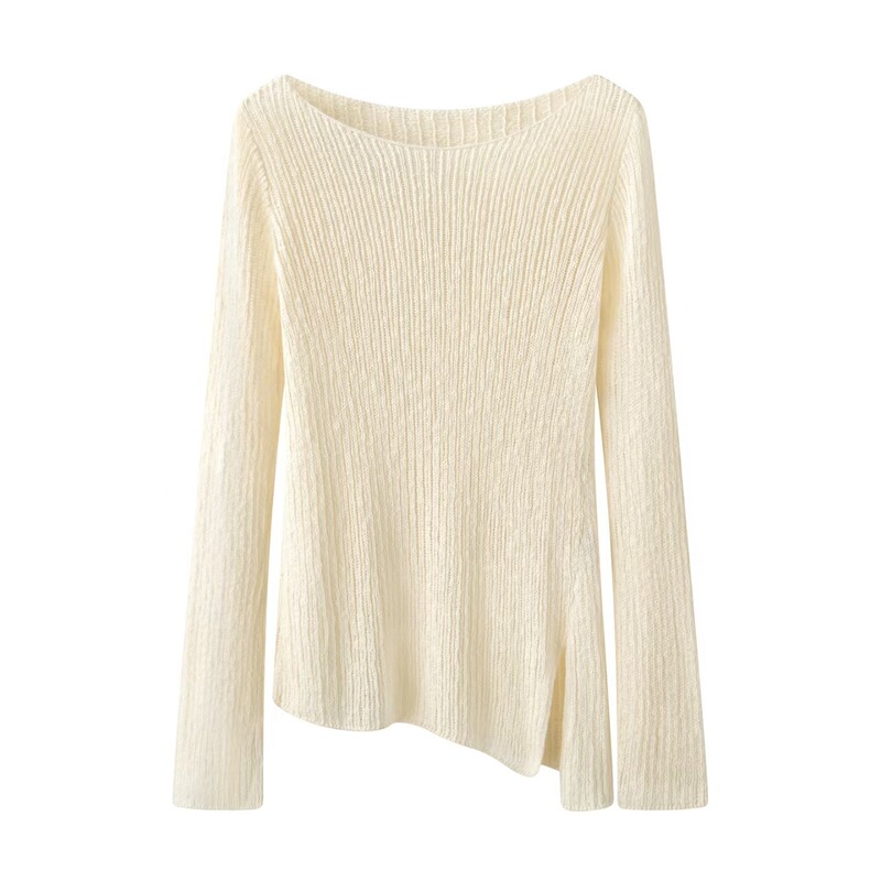 In stock 2026 autumn new designer style thin commuter simple one-shoulder knit top for women BR803268 In stock 2026 autumn new designer style thin commuter simple one-shoulder knit top for women BR803268