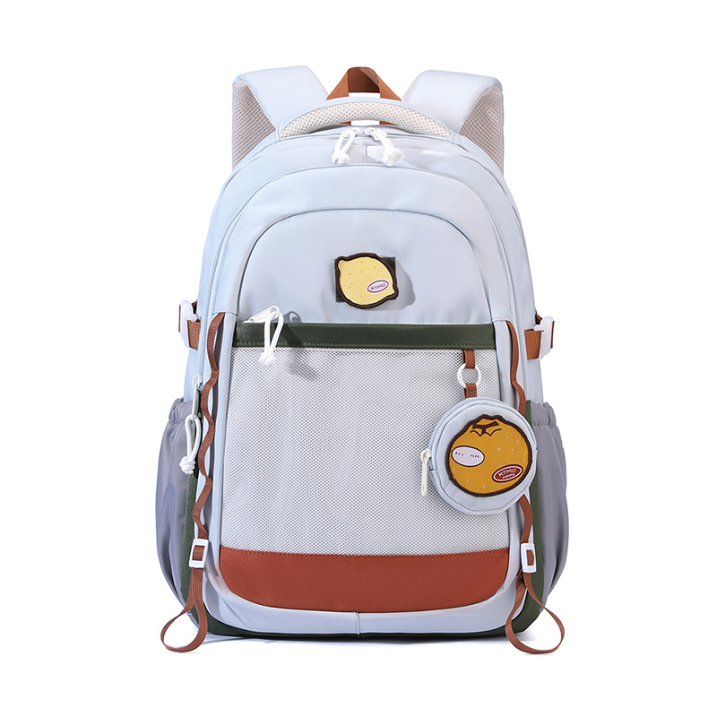 Mochila escolar transfronteriza de gran capacidad de pescado natural, estudiante universitaria, moda, ocio, todo fósforo, mochila ligera para estudiantes de secundaria y preparatoria