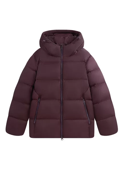 New Winter Hooded Down Jacket for Men, Loose Fit, Thickened, Warm, Solid Color Casual Coat in Black, Burgundy, Brown