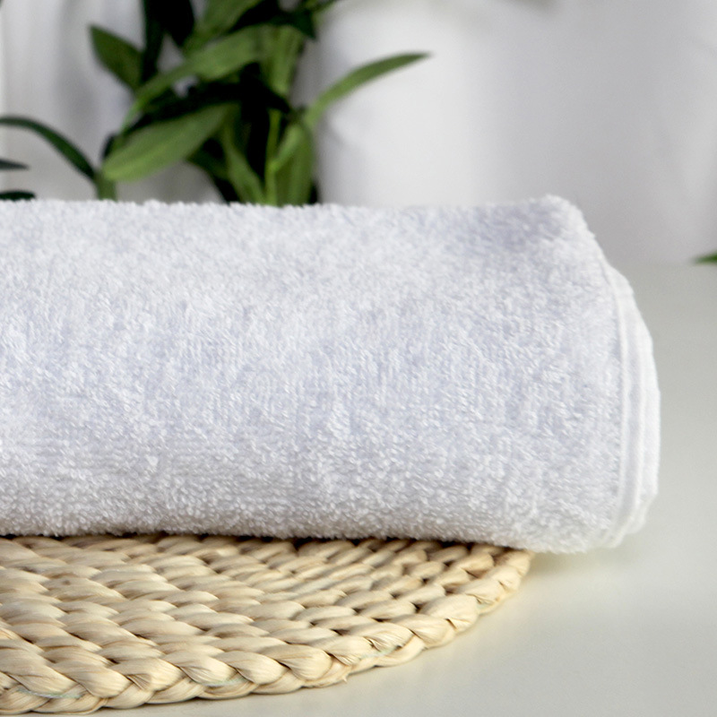 Factory spot wholesale bath towel thick absorbent beach towel factory wholesale hotel white bath towel can do logo