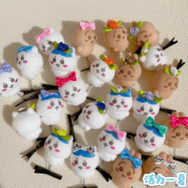 卡通乌萨奇小八立体弹簧夹可爱趣味小礼物摆摊发夹边夹搞怪发饰女