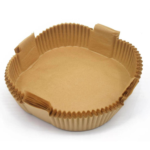 Wholesale air fryer parchment baking paper round paper plate double-sided silicone oilproof paper disposable food absorbent paper