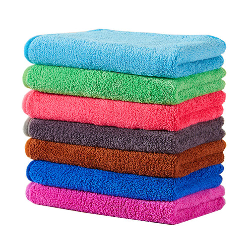 Composite coral velvet thick car floor table cleaning cloth absorbent thick home cleaning towel
