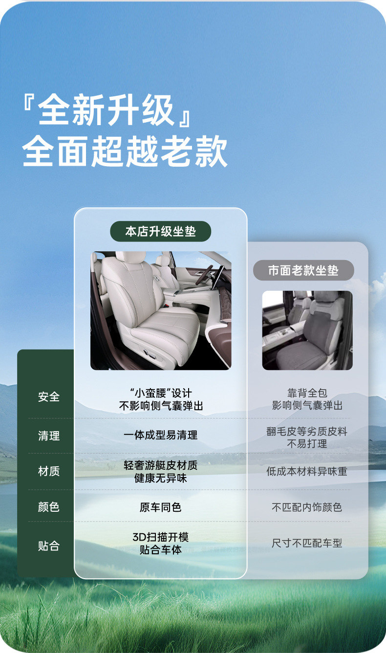 Suitable for Wuling Starlight L, all-inclusive seat cushion, universal for all seasons, slim waist seat cover, car interior accessories