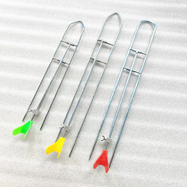 Dual-purpose Fishing Rod Support Simple Battery Support Bold Outdoor Fishing Sea Rod Throwing Rod Galvanized Hand Throwing Rod