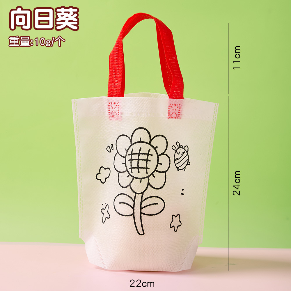 Bolsa de Tela no Tejida para Graffiti DIY de Tela Para Colorear para Dibujo Infantil image 10