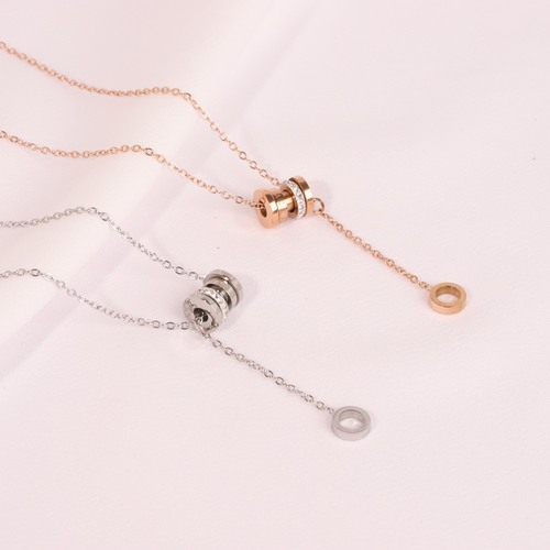 Korean Style Fashion New Small Waist Tassel Lockchain Necklace for Women Elegant and Charming, Versatile and Fashionable Collar Chain for Commuting