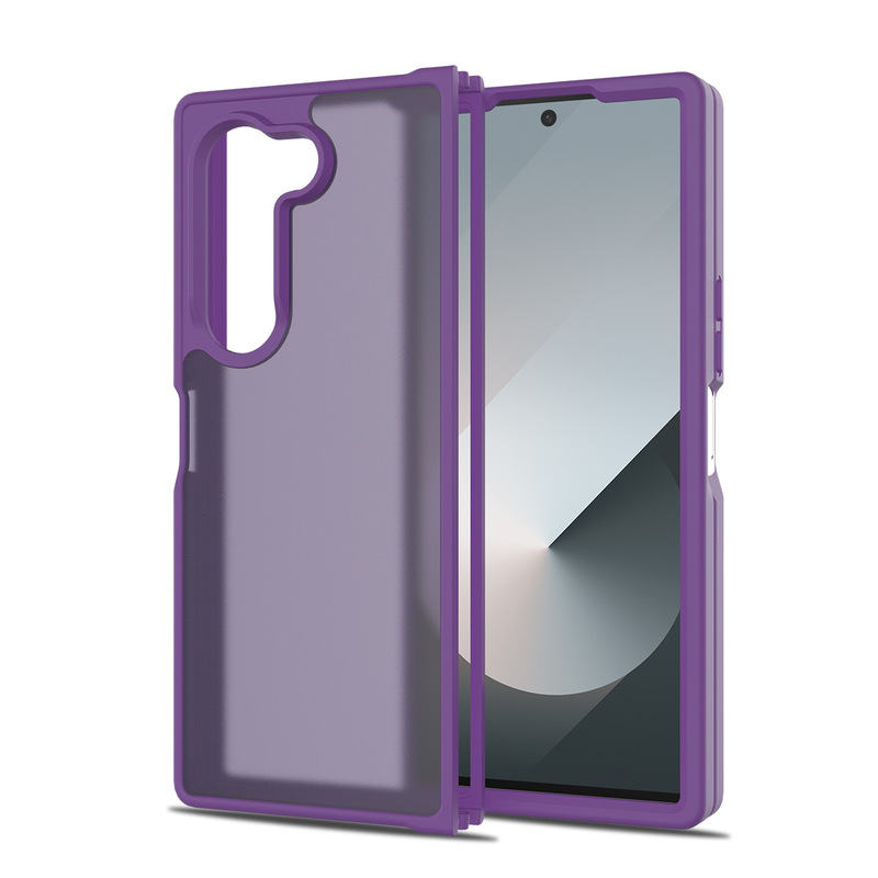 Samsung Galaxy Z Fold7に適した四隅落下防止携帯電話ケース、Fold6折りたたみ式シルバーシールドソフトケース|undefined