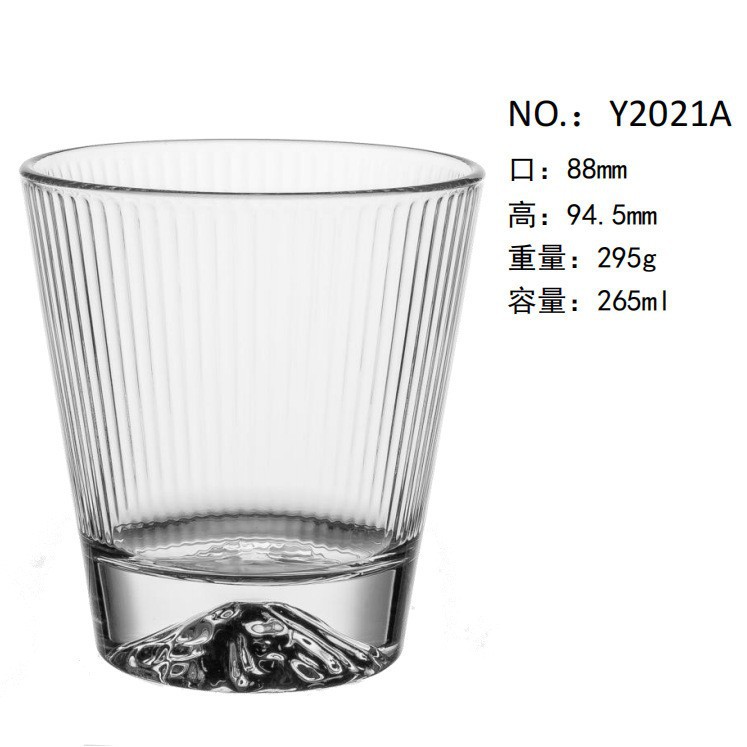 Inventario al por mayor creativo en relieve tazas clásicas tazas de bebida tazas de vino tazas de vino de bar de vidrio tazas de whisky