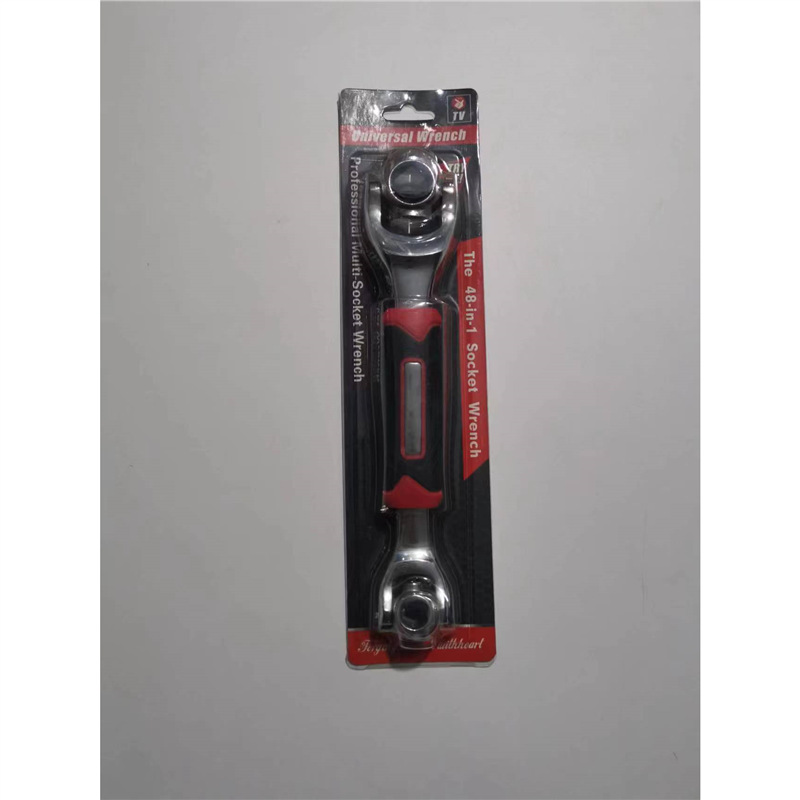 Llave de trinquete de doble cabeza ciruela de ocho en uno métrico del fabricante manguito giratorio universal a prueba de explosiones de múltiples cabezales 48 en uno