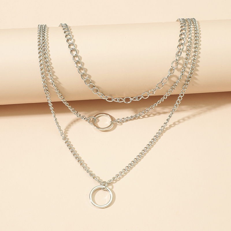 Einfache Mehrschichtige Halskette Der Koreanischen Mode display picture 3