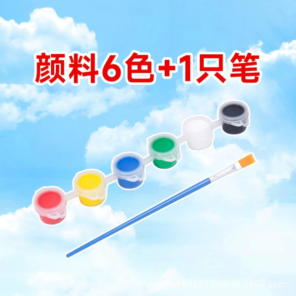 //6 colors paint+pen*10