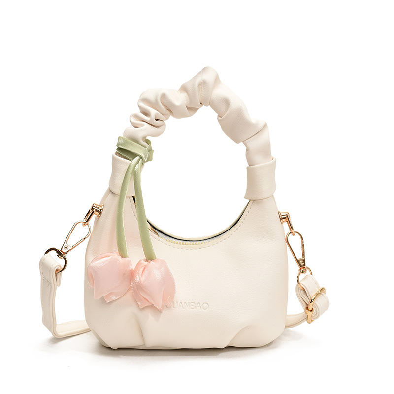 Bagos de hombro plegables extranjeros para niños y niñas, flores dulces, mini mochila para bebés, nuevos tipos de bolsas de nube de comercio exterior para niños