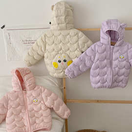 儿童轻薄羽绒棉服宝宝秋冬棉衣男女童棉袄冬装小孩连帽外套