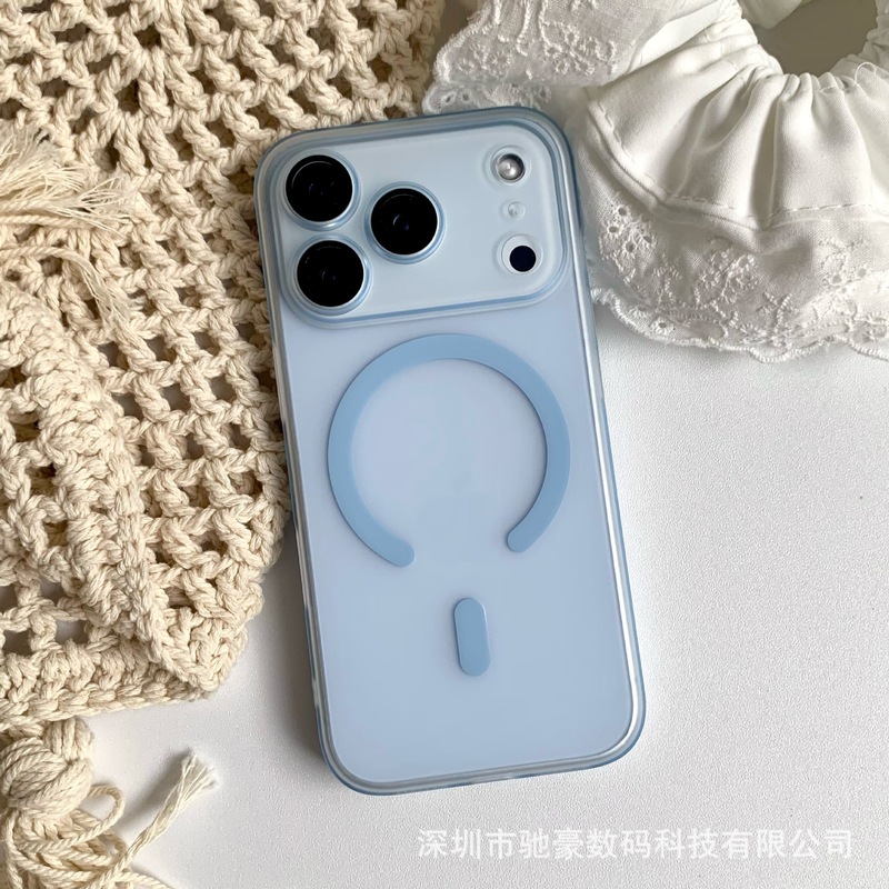 适用iPhone17promax磨砂磁吸手机壳苹果16镜头膜全包15防摔PC套14|undefined