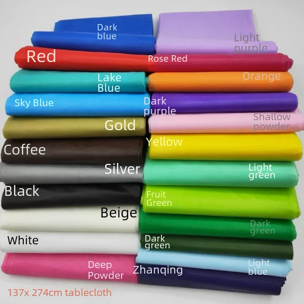 Disposable Amazon Party Solid Color Tablecloth 54*108in Cross-Border Tablecloth Wholesale Factory Direct Sales