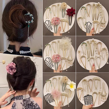 新中式u形发簪女小众高级簪子时尚简约盘发发夹发饰头饰古风饰品