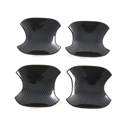 Suitable for 24 Honda N-BOX Portal Wrist - 24-types-of-honda-nbox-outer-door-bowls-carbon-fiber-texture-4-piece-set