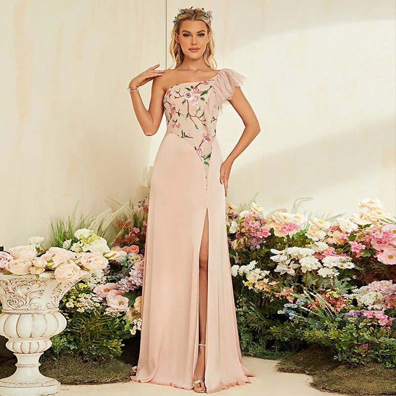 Evening gown new deep V-neck high split backless sexy evening gown cocktail dress evening dress Evening gown new deep V-neck high split backless sexy evening gown cocktail dress evening dress